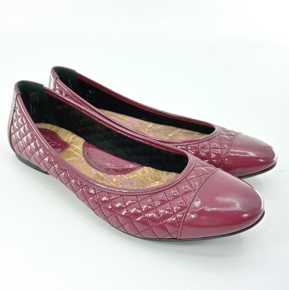 Born Shoes - Born Riley Quilted Patent Leather Flats